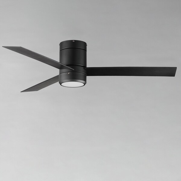 Maxim Lighting Tanker 52'' 3-Blade Hugger Fan w LED Light Kit, Black - 88803BK