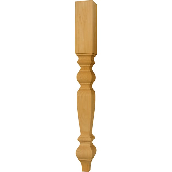 Osborne Wood Products 35 1/2 x 3 1/2 Square Wilmington Island Post in Red Oak - 1738O