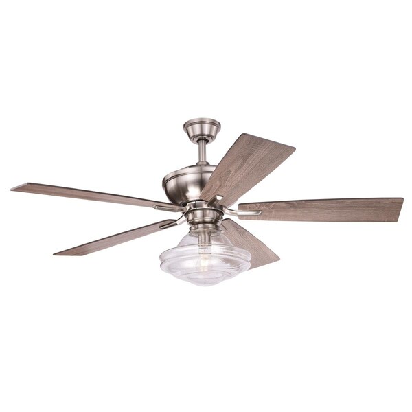 Perfecttwinkle 52 in. Huntley Ceiling Fan in Satin Nickel - PE3257398