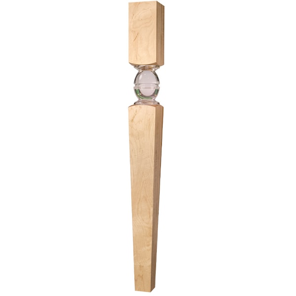 Osborne Wood Products 34 1/2 x 3 1/2 Solaris Acrylic Leg in Cherry - 2454C