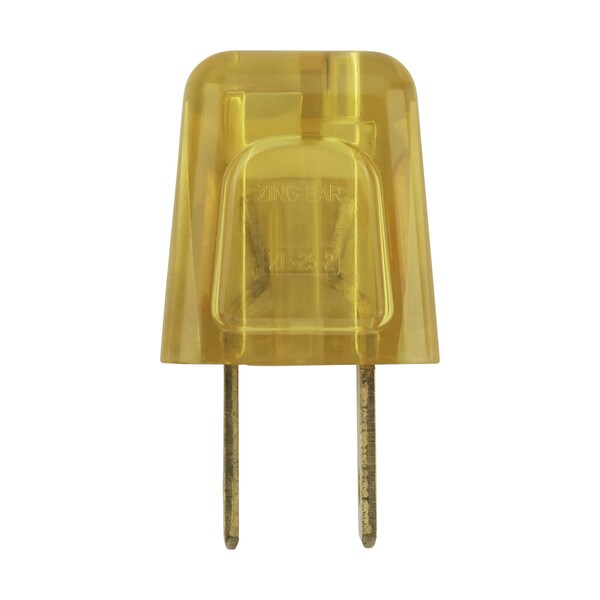 Satco Quick Connect Plug Polarized 18/2 SPT-2 6A-125V Gold Finish - 90/2617