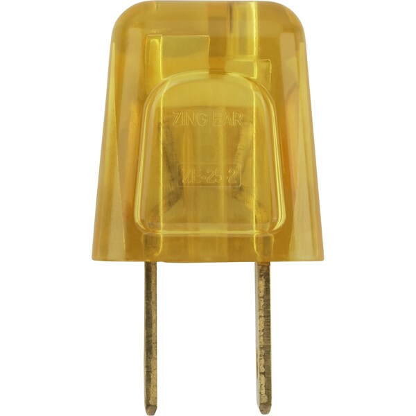 Satco Quick Connect Plug Polarized 18/2 SPT-2 6A-125V Gold Finish - 90/2617