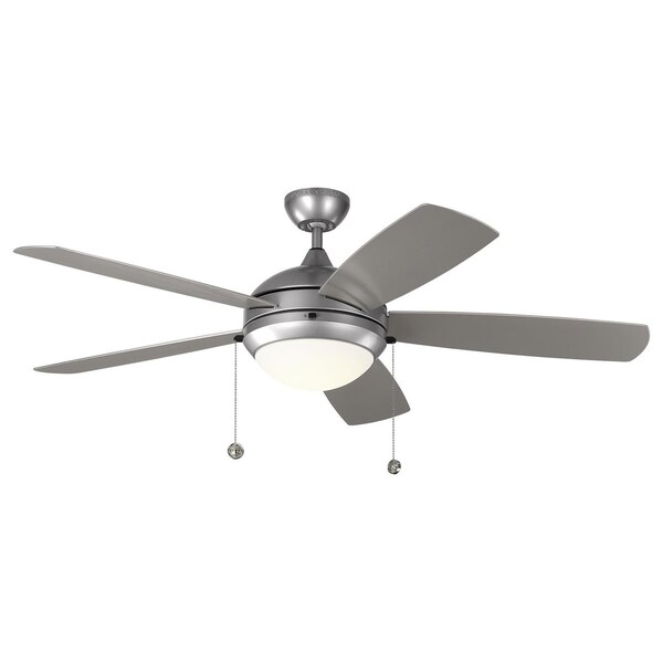 Monte Carlo 52In. Discus Outdoor Fan - Painted Brushed Steel - 5DIW52PBSD