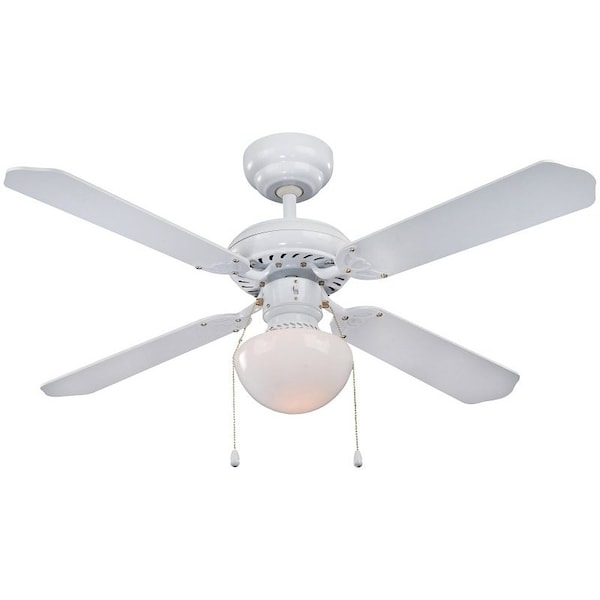Boston Harbor FAN CEIL 42IN4BLD/1LT DNRD WHT - CF-78133
