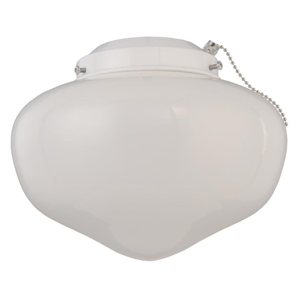 Westinghouse Ceiling Fan -Light Kit LED Schoolhouse White Fnsh White Opal Glass Damp - 7785300