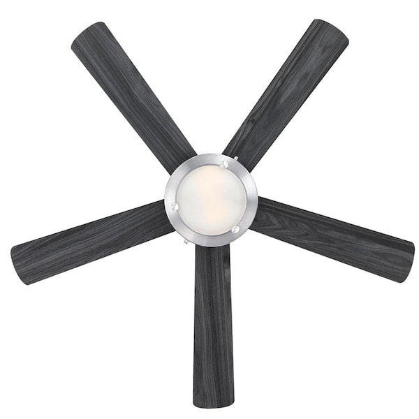 Westinghouse Ceiling Fan Indoor 52In Comet DmLED BrNk Rvrs 5-Bld Char/Wengue Frost Glass - 7305400