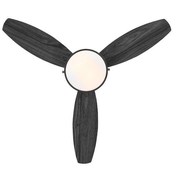 Westinghouse Ceiling Fan Indoor 42In Alloy LED MtBlack Rvrs 3-Bld Char/RvrBd Opl Fr Glass - 7305000