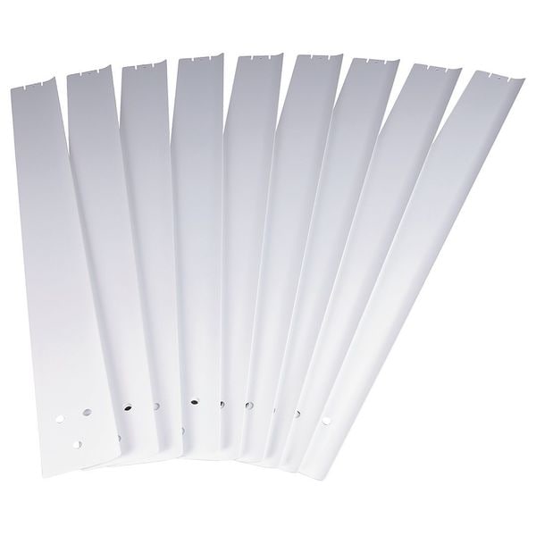 Dayton Ceiling Fan Blade Kit, 9 Blades, Variable Speeds, Steel, Powder Coated, 3 1/4 in W - 36WC84