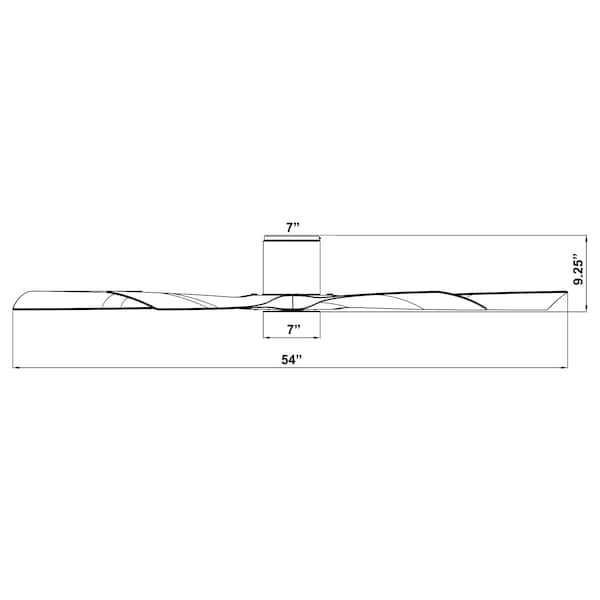Modern Forms 5 Blades, 120 V, 54 in W - FH-W1811-5-54