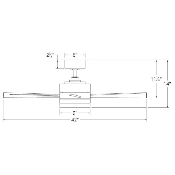 Modern Forms 5 Blades, 120 V, 42 in W - FR-W1801-42L