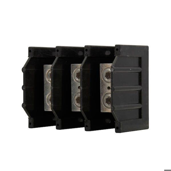 Bloque distribuidor de energía Eaton Bussmann, Al/Cu, 600V CA/CC - 16303-3