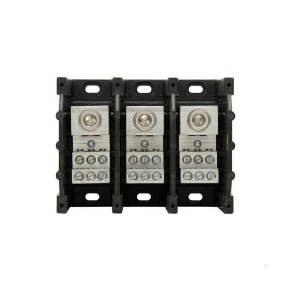 Bloque distribuidor de energía Eaton Bussmann, Al/Cu, 600V CA/CC - 16303-3
