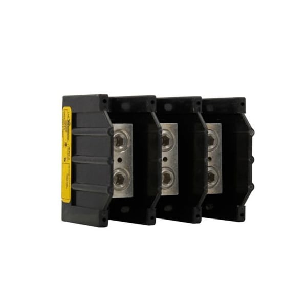 Bloque distribuidor de energía Eaton Bussmann, Al/Cu, 600V CA/CC - 16303-3