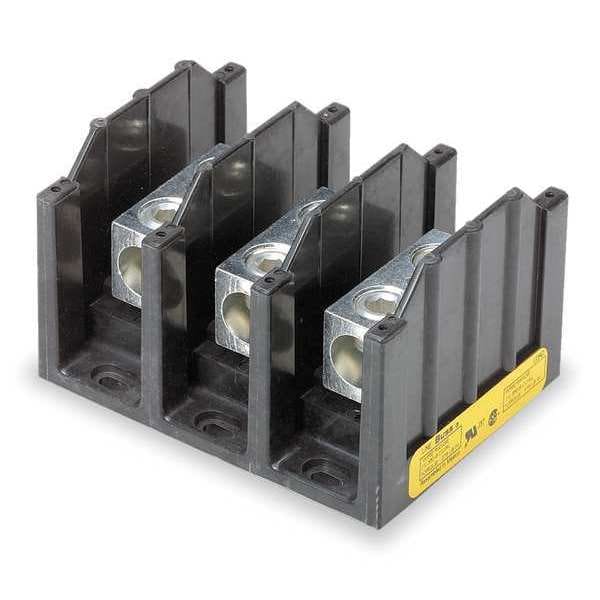 Bloque distribuidor de energía Eaton Bussmann, Al/Cu, 600V CA/CC - 16303-3