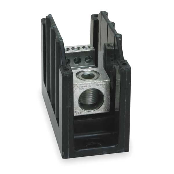 Bloque de distribución de energía Eaton Bussmann, 310A, 1 polo, 6 polos secundarios, 600V - 16323-1
