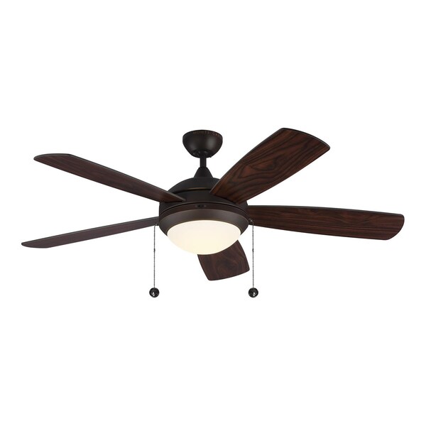 Monte Carlo Discus Classic 52 Led Ceiling Fan In Roman Bronze With Roman Bronze Blades - 5DIC52RBD-V1