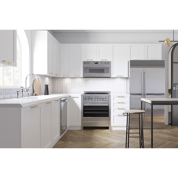 Cambridge Quick Assemble Modern Style, Shaker White 21 in. Base Kitchen Cabinet (21 in. W x 24 in. D x 34.50 in. H) - SA-BD21-SW
