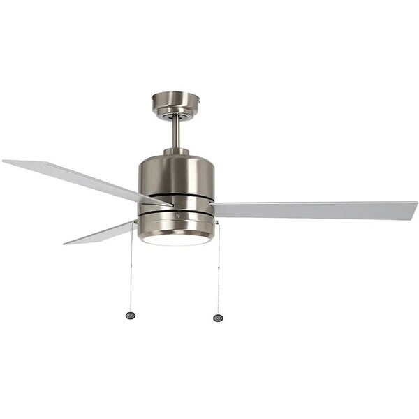 Westgate 52in Rev Rosewood & Silver Finish 3-Blade Ceiling Fan & Light, 20W, 3000K/4000K/5000K - WFL-115-PC-3B-52-MCT-BN-RWS