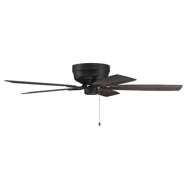 Craftmade 52in Pro Plus Hugger in Flat Black w/ Flat Black/Greywood Blades - PPH52FB5