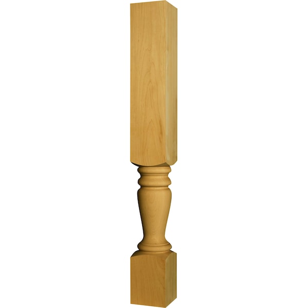 Osborne Wood Products 34 1/2 x 4 Plantation Buffet Island Post in Hard Maple - 1498HM