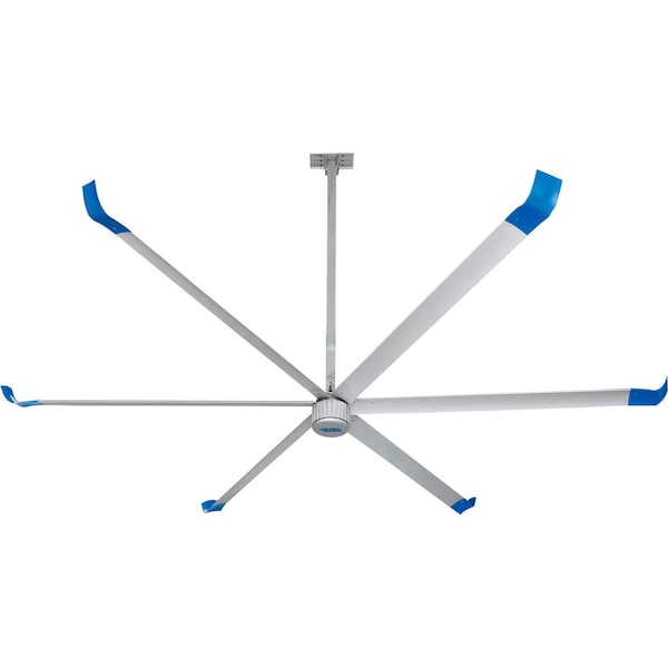 Global Industrial 18ft HVLS Ceiling Fan, BLDC Motor, 259200 CFM, 208/240V - 293045