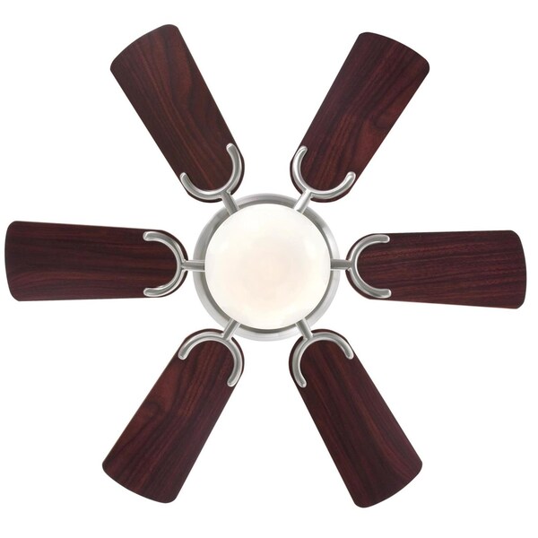 Westinghouse Westinghouse Petite 30 in. Brushed Nickel Brown LED Indoor Ceiling Fan - 72307