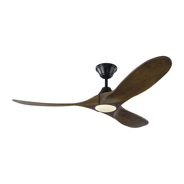 Monte Carlo Maverick 52 Led - Matte Black W Dark Walnut Blades - 3MAVR52BKD