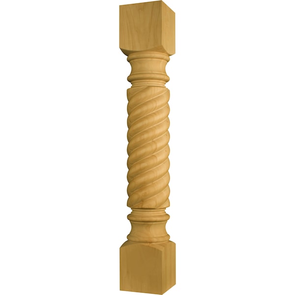 Osborne Wood Products 35 1/2 x 5 Rope Island Leg in Red Oak - 1729O