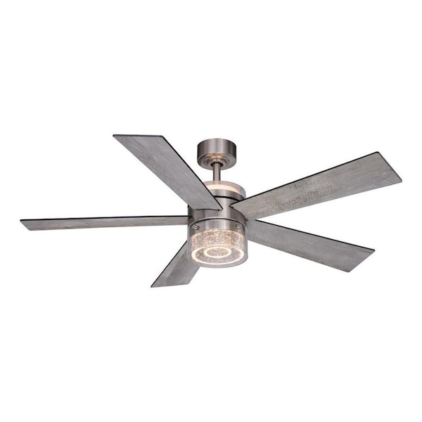 Perfecttwinkle 52 in. Ashford Ceiling Fan Brushed Nickel - PE3255904