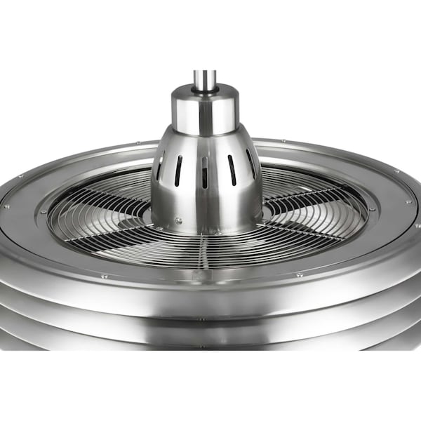 Progress Lighting Sanford 24" Enclosed Indoor/Outdoor Ceiling Fan with LED Light - P2594-0930K