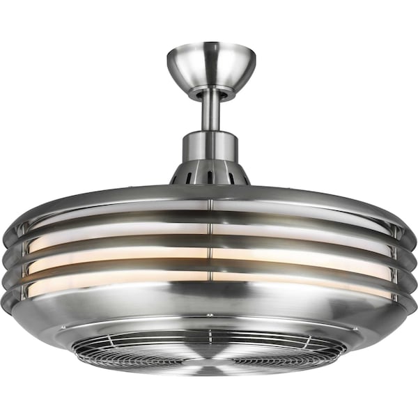 Progress Lighting Sanford 24" Enclosed Indoor/Outdoor Ceiling Fan with LED Light - P2594-0930K