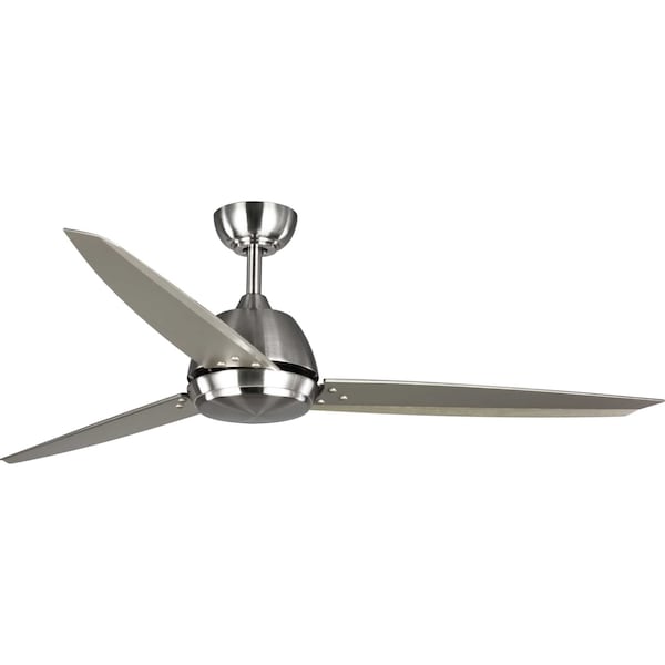 Progress Lighting 3 Speeds, 120V, Brushed Nickel, 11.62 in W - P2592-0930K