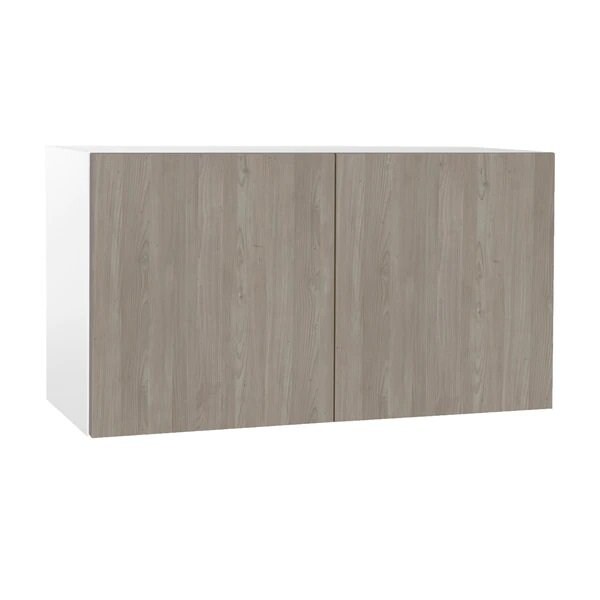 Cambridge Quick Assemble Modern Style, Grey Nordic 33 x 18 in. Wall Bridge Kitchen Cabinet (33 in. W x 12 in. D x 18 in. H) - SA-WU3318-GN