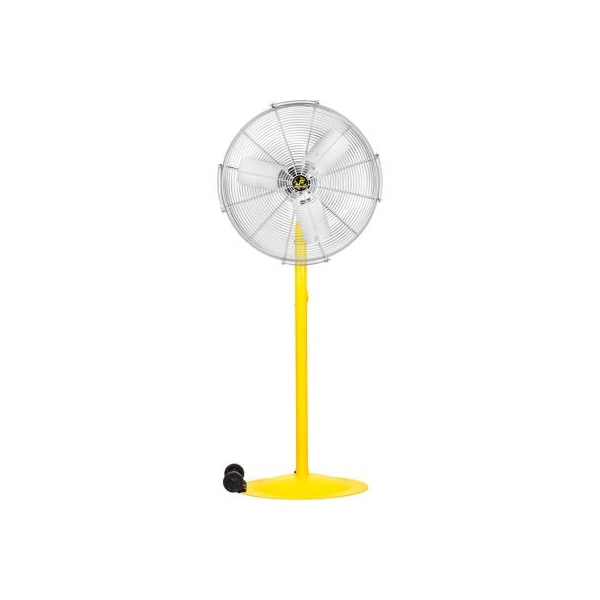 Hunter Fan Co. Jan Fan Jan Fan 30in Pedestal Fan w/ Wheel Kit & Drop Cord Switch, 2 Speed, Silver, 5PK - JF-MAC30-DCS-S