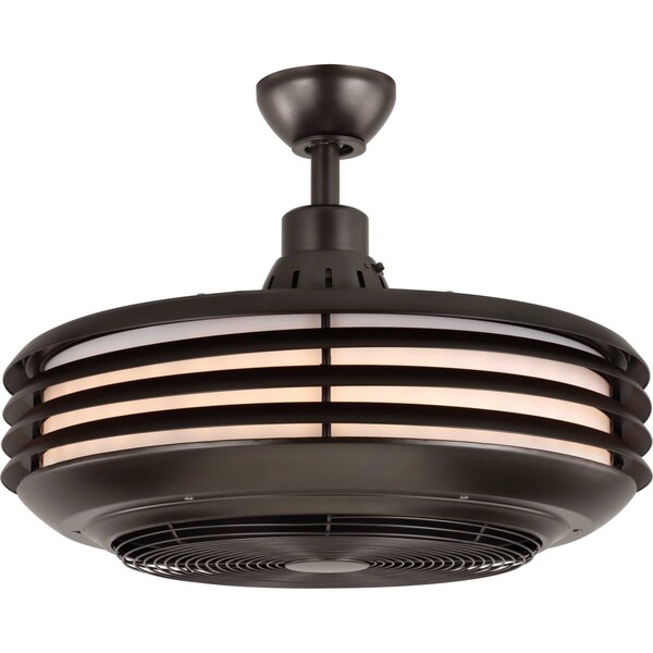 Progress Lighting Sanford 24" Enclosed Indoor/Outdoor Ceiling Fan with LED Light - P2594-12930K