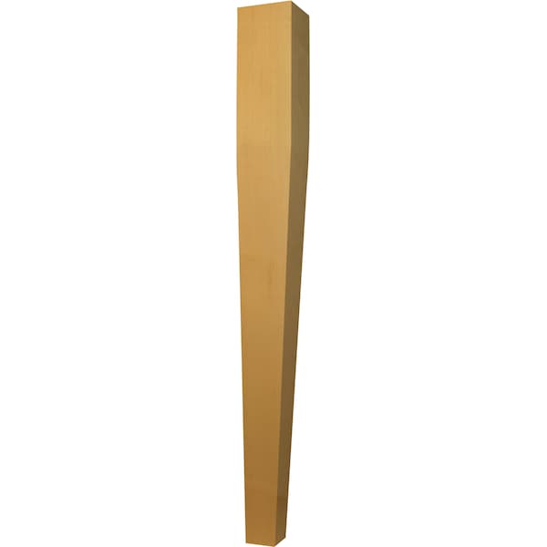 Osborne Wood Products 35 1/2 x 3 1/2 Two Sided Taper Island Leg in Alder - 1782A
