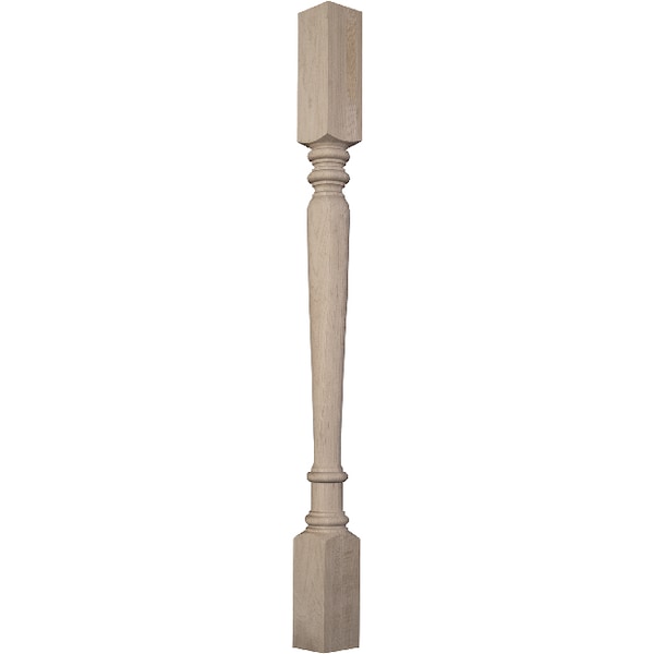 Osborne Wood Products 40.5 x 3 Narrow Extended Islander Island Leg in Black Walnut - 1553W