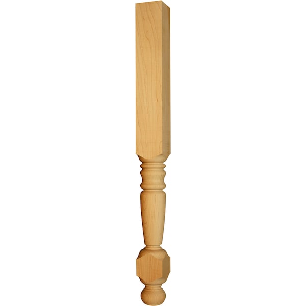 Osborne Wood Products 35 1/2 x 3 Server Island Leg in Soft Maple - 1787M