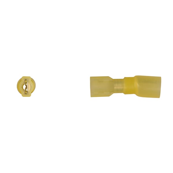 Terminal de Crimpado de Nylon Amarillo para Cable de 12-10G Con Terminal de .250Tab para Aislamiento y Velocidad - Paquete de 10 - 12162PK
