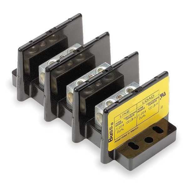 Eaton Bussmann Bloque de Distribución de Energía, 115A, 1P, 1P Secundario, 600V - 16200-1