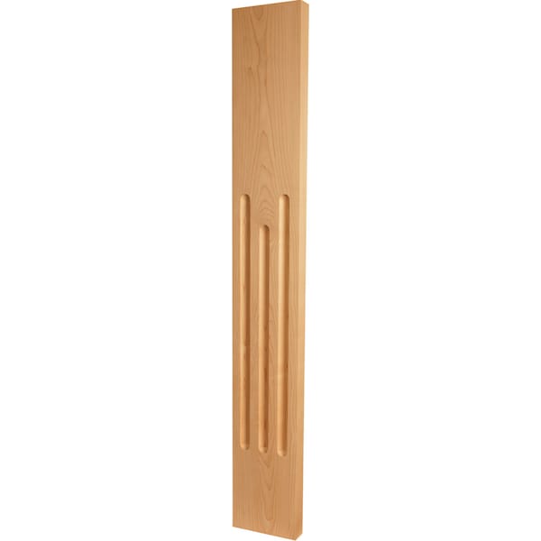 Osborne Wood Products 34 1/2 x 5 x 1 3/16 Modified Fluted Pilaster in Black Walnut - 3502W