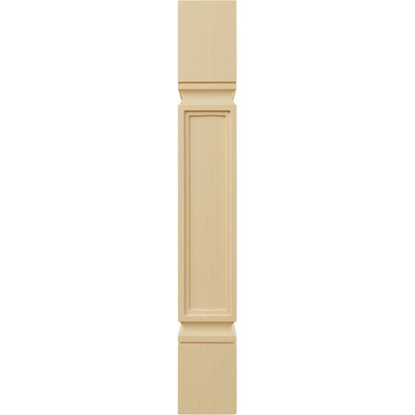Ekena Millwork 5"W x 5"D x 35 1/2"H Kent Raised Panel Cabinet Column, Alder - COL05X05X35KEAL