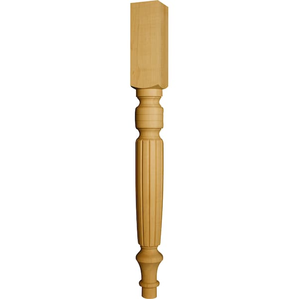 Osborne Wood Products 35 1/2 x 3 1/2 Old World Island Leg in Rustic Alder - 1722RCA
