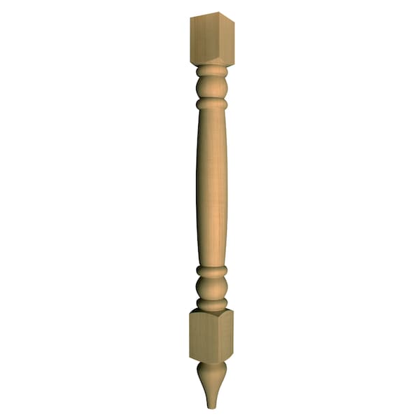 Osborne Wood Products 35 1/2 x 3 Cottage Island Post in Cherry - 341130C