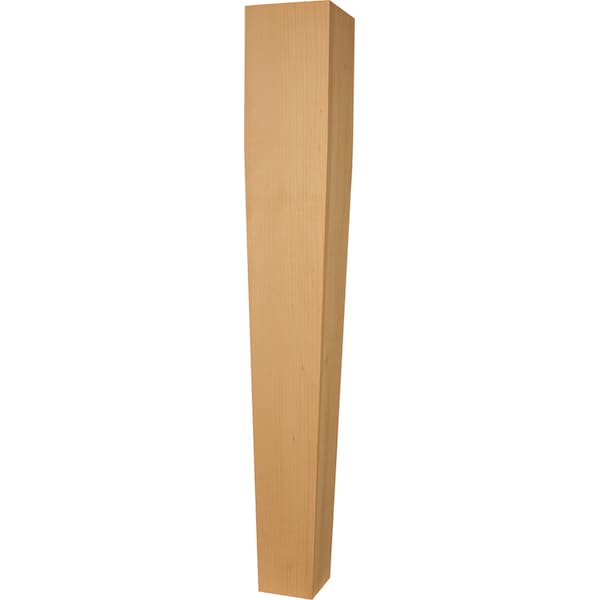 Osborne Wood Products 35 1/2 x 5 5" 4 Sided Tapered Square Leg in Rustic Alder - 2733RCA