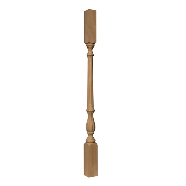 Osborne Wood Products 38 x 2 3/8 Narrow Traditional Baluster in Rubberwood (paint - 891893RW