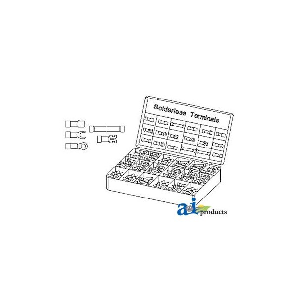 A & I Products Selección de Terminales y Conectores 4" x 8" x 1" - A-TCD176