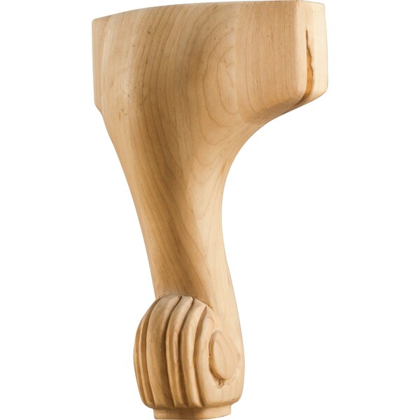 Hardware Resources 4-3/4" Wx4-1/8"Dx8"H Maple French Cut Center Leg - WLFC80MP