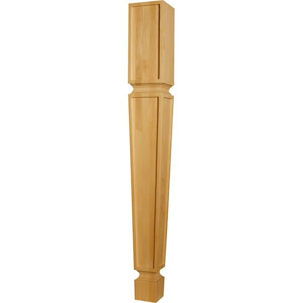 Osborne Wood Products 34 1/2 x 4 Tapered Mission Island Post in Soft Maple - 1419M