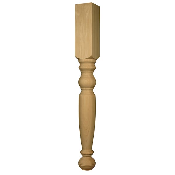 Osborne Wood Products 35 1/2 x 4 Squire Island Leg in Red Oak - 2450O